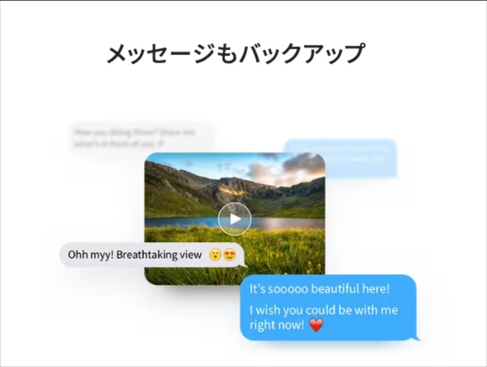 メッセージバックアップ